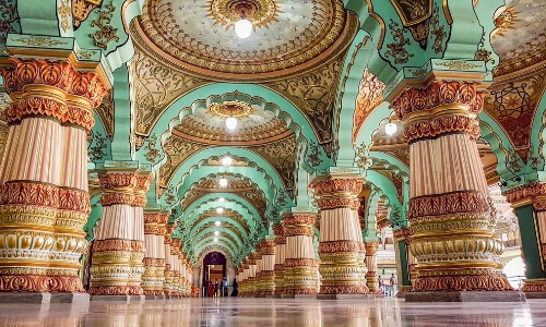Mysore Palace Durbar hall - Mysore Travel Taxi